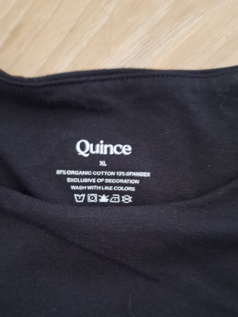 Quince Stretch Cotton Jersey High Neck Sleeveless Bodysuit Black XL NWT - Picture 5 of 5